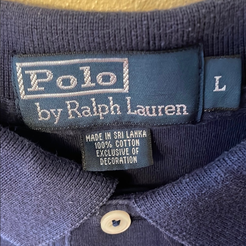 Polo by Ralph Lauren Blue Polo Shirt men’s large navy blue - Picture 2 of 5
